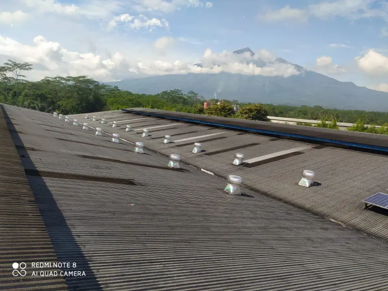 Pemasangan Turbin Ventilator Tenaga Angin