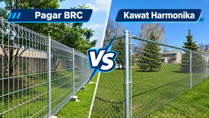 Pagar BRC vs Kawat Harmonika: Pilih Mana untuk Rumah dan Pabrik?